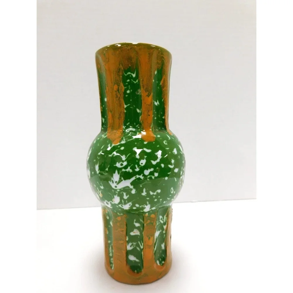 Mid 20th Century Rustic Pottery Vase Made In Italy DW760